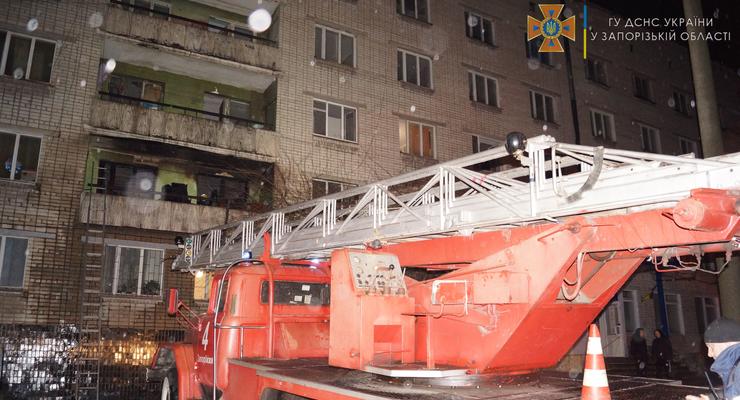 В Запорожье произошел пожар в семейном общежитии