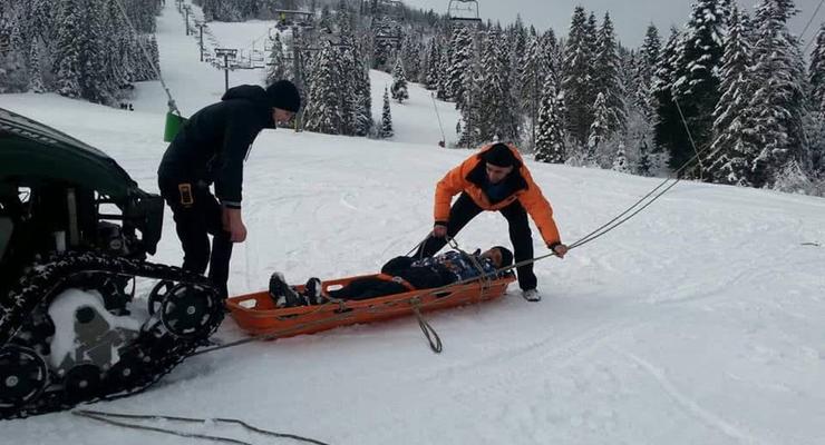 В горах Львовщины спасали туристов-лыжников