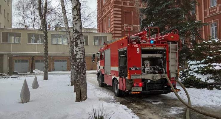 В Харькове пожар в юридической академии