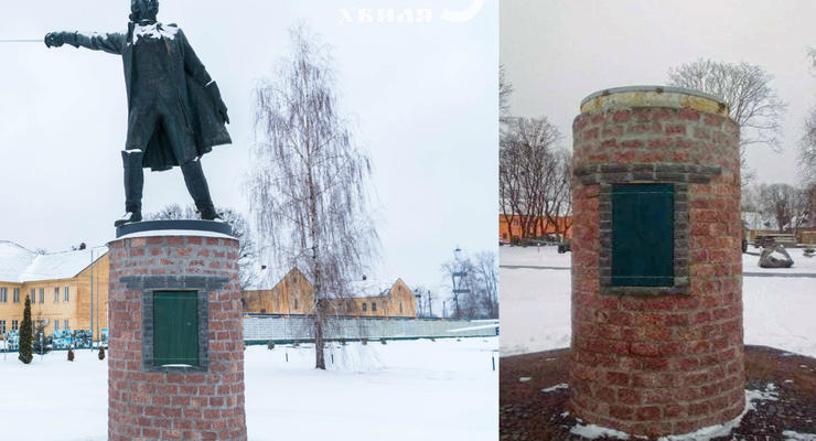 В Полтаве демонтировали памятник Александру Суворову