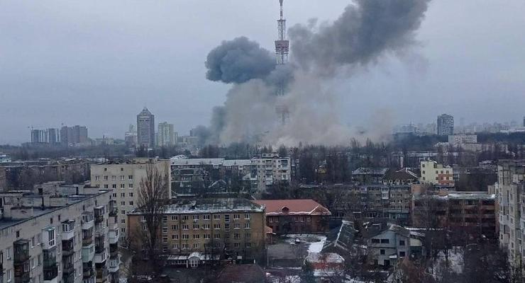 5 погибших, 3 раненых: По факту обстрела телебашни Киева открыли дело