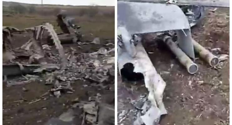 Сбитый под Чугуевом российский вертолет показали на видео