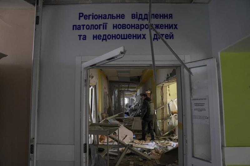 Результаты авиаудара Мариупольского родильного дома. / t.me/Pravda_Gerashchenko
