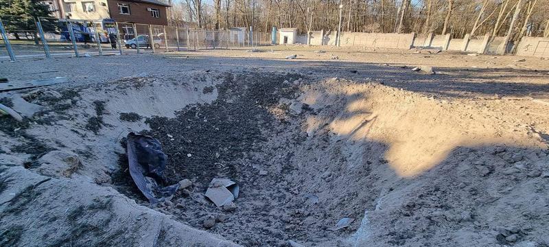 Рашисты разрушили футбольный стадион. / t.me/Pravda_Gerashchenko