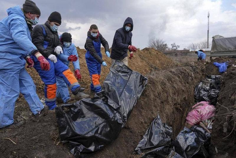 Мариупольцы не могут похоронить людей из-за постоянных обстрелов. / t.me/Pravda_Gerashchenko