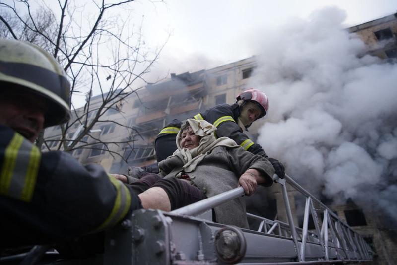 Фото разрушений в Киеве / t.me/dsns_telegram