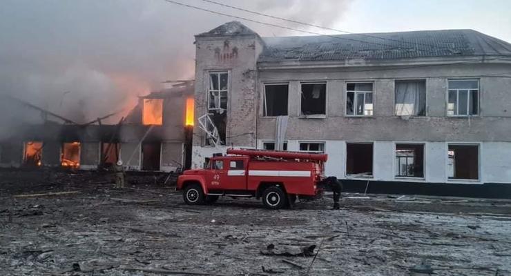 Войска РФ уничтожили школу на Харьковщине