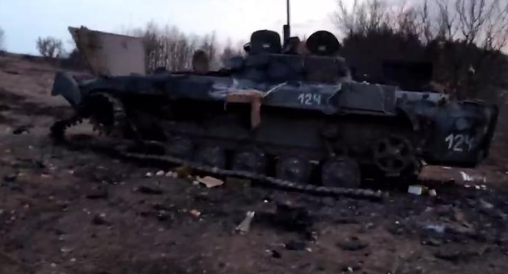 Под Харьковом уничтожили колонну танков россиян