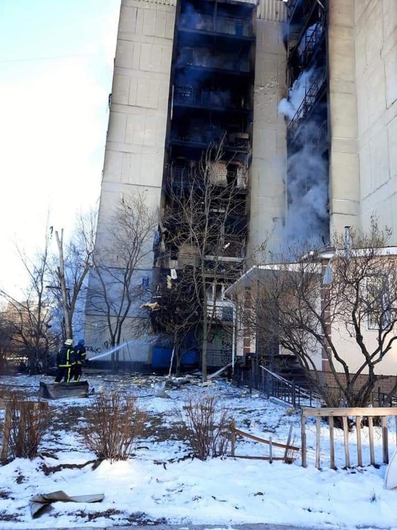 В Северодонецке ежедневно горят десятки многоэтажек. / t.me/luhanskaVTSA