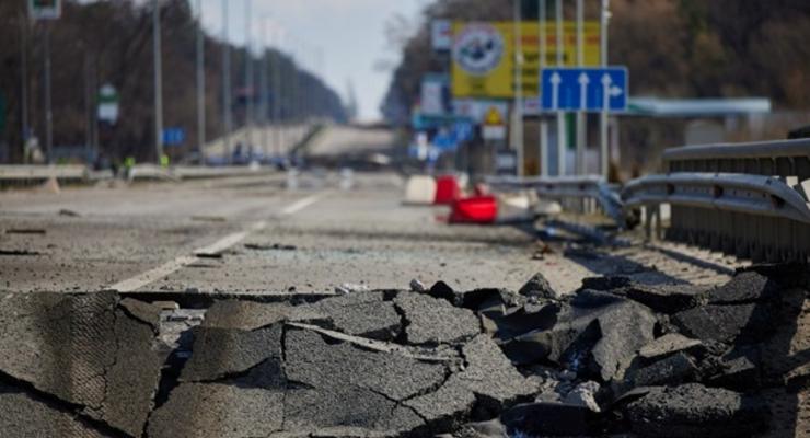 В Киевской области разрушены пять мостов