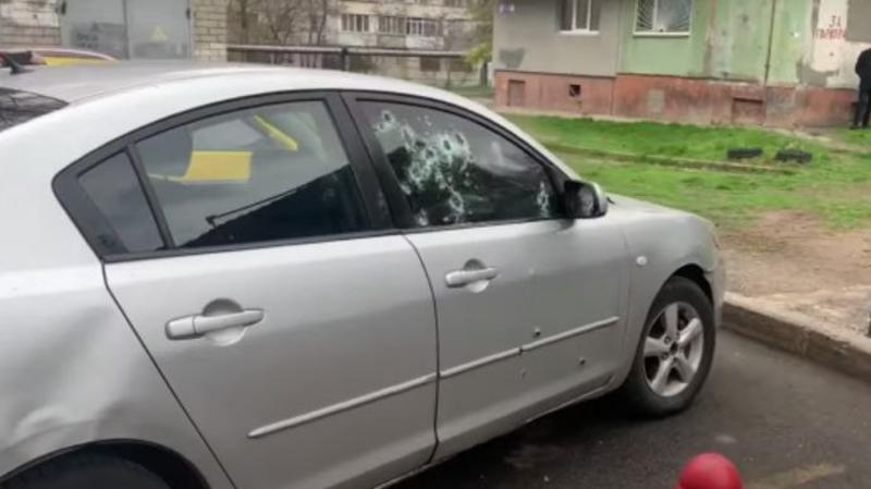 Пророссийский блогер находился в машине. / t.me/ukrain1an_news
