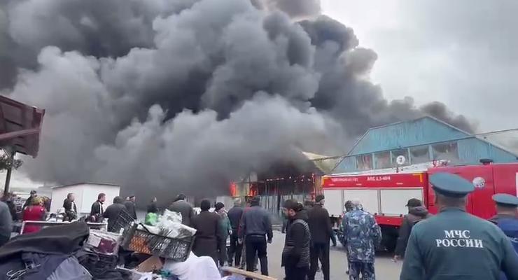 Пожары в РФ продолжаются: горит рынок во Владикавказе