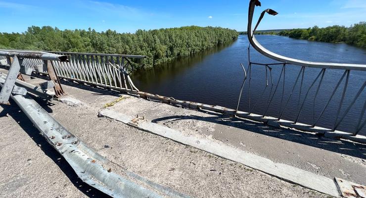 Полег не один командир РФ: Показали, как выглядит Шестовицкий мост до Чернигова после взрыва
