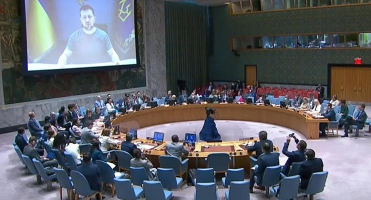 Зеленский предложил исключить РФ из Совбеза ООН