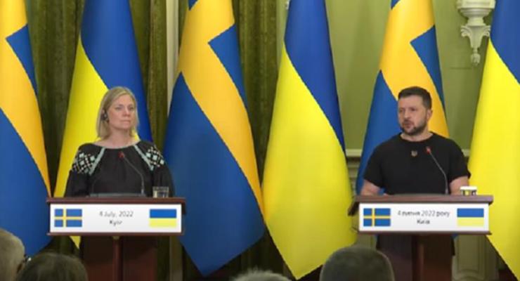 Украина и Швеция подписали совместное заявление