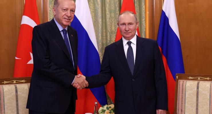 Путін та Ердоган домовилися про часткову оплату постачання газу в рублях