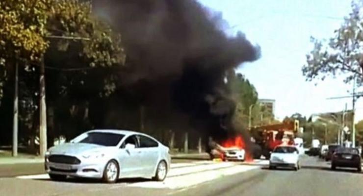 В Мариуполе взорвали авто на месте покушения на гауляйтера