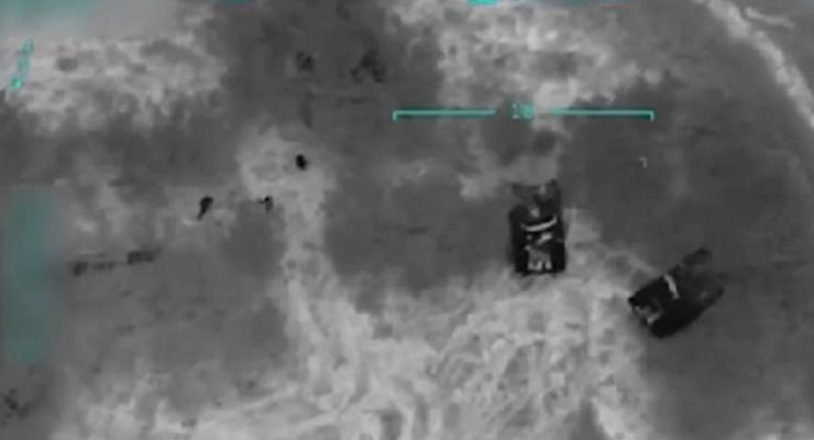 Военные показали уничтожение вражеской техники беспилотником Bayraktar