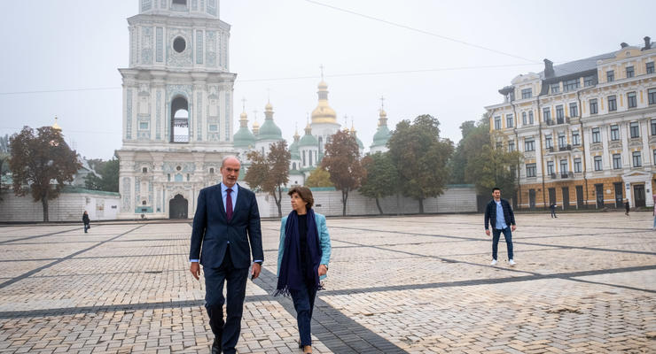 Глава МИД Франции прибыла с рабочим визитом в Киев