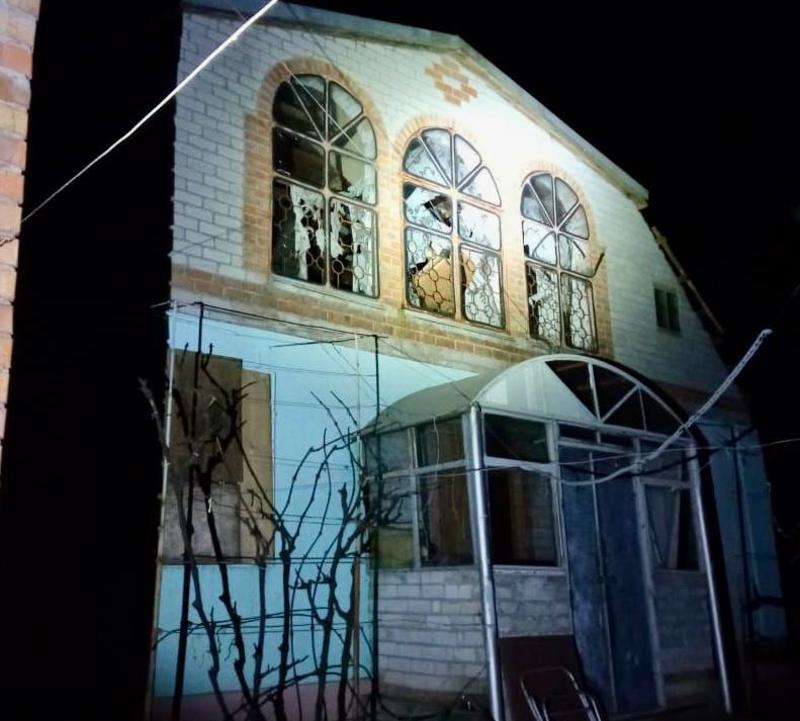 Результат нічного обстрілу на Дніпропетровщині. / t.me/dnipropetrovskaODA