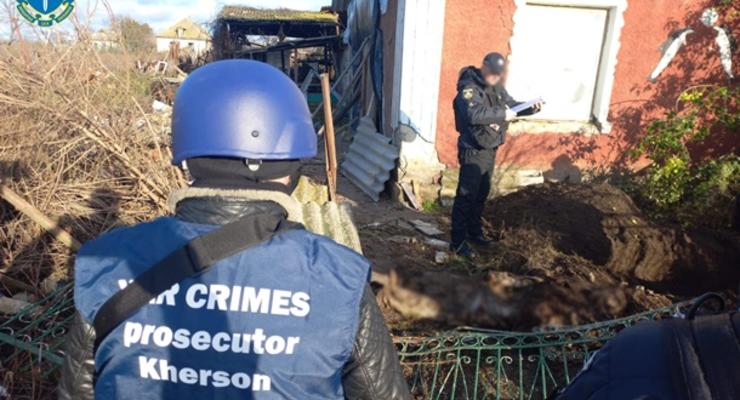 На Херсонщине эксгумировали тело мужчины, погибшего от атаки РФ
