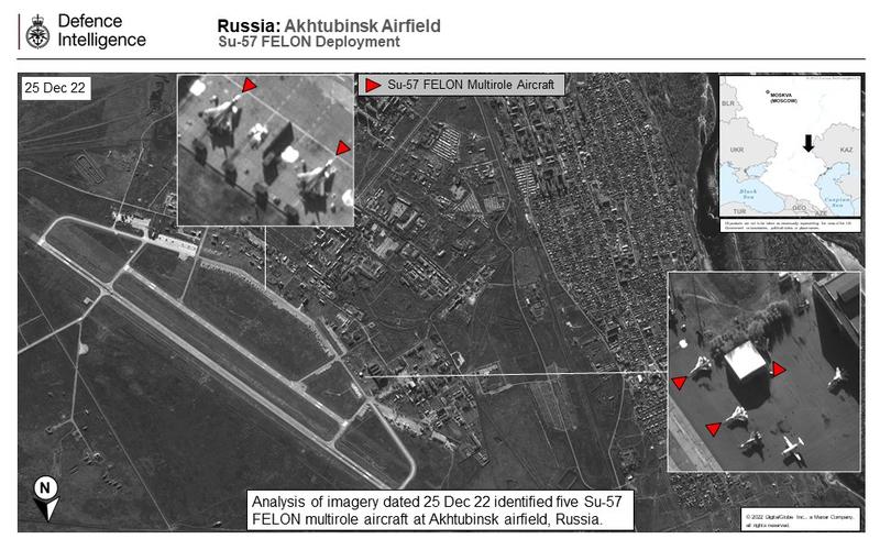 Спутниковый снимок на аэродрома в Ахтубинске, Россия. / twitter.com/defencehq