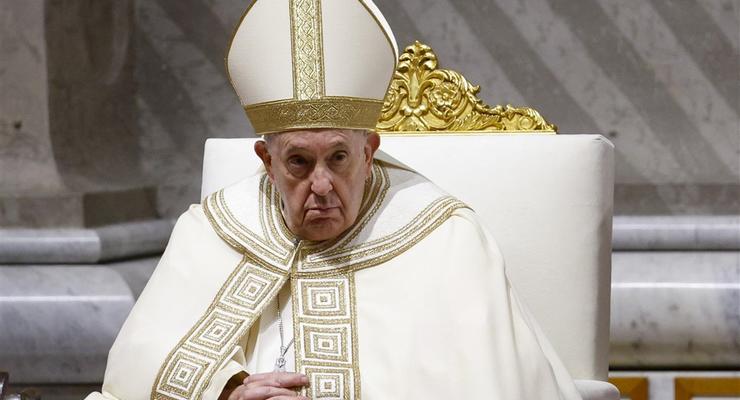 Папа Римский заявил, что война, как в Украине - это "преступление против Бога и человечества"