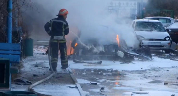 В Энергодаре взорвали авто местного коллаборанта: видео