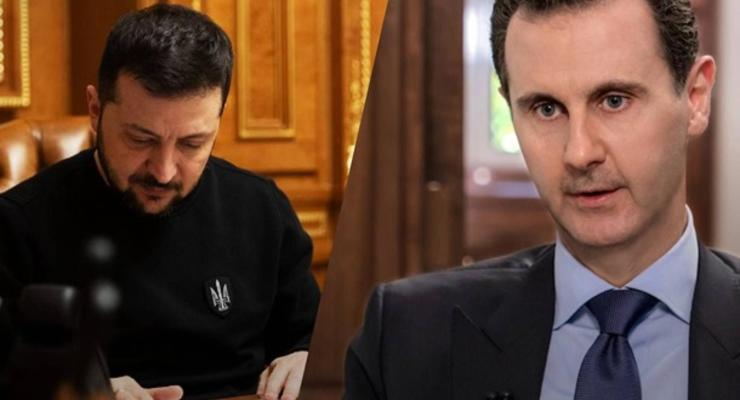 Зеленский ввел санкции против главы Сирии Асада