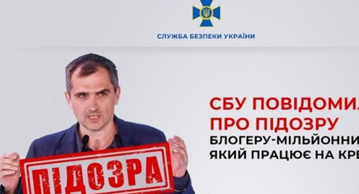 "Главный спикер войны": СБУ сообщила о подозрении прокремлевскому блогеру