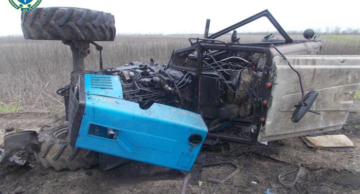 Тракторист на Херсонщине подорвался на российской мине