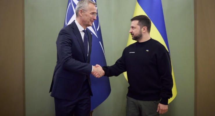 Зеленский встретился с генсеком НАТО в Киеве