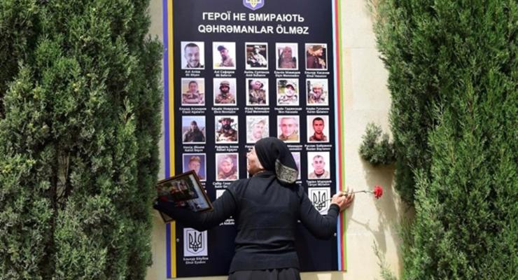 В Баку открыли Стену Памяти павших защитников Украины