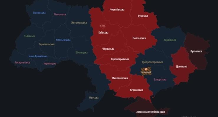 Пуски ракет и БПЛА: в Украине воздушная тревога