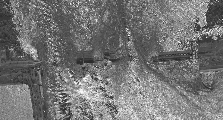 У ДПСУ показали, як виглядає зруйнована Каховська ГЕС з гелікоптера
