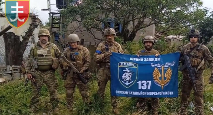 Морпехи показали кадры освобождения Макаровки в Донецкой области