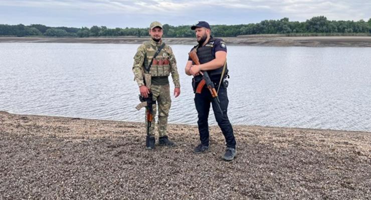 Места обмеления Каховского водохранилища охраняются от "черных археологов"