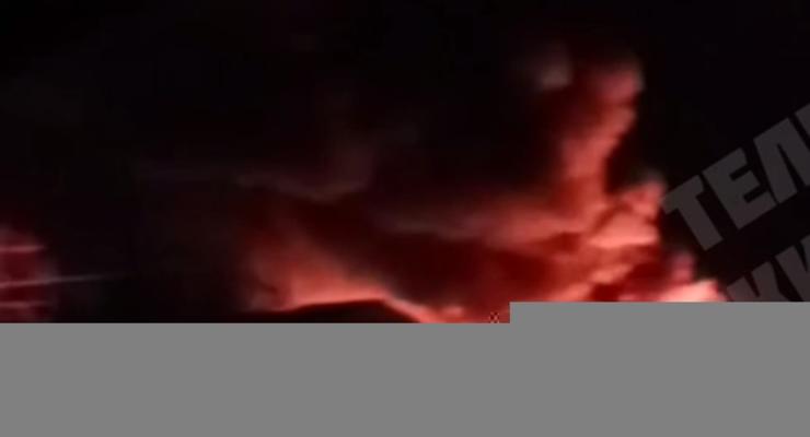 В Курске после "хлопка" произошел пожар