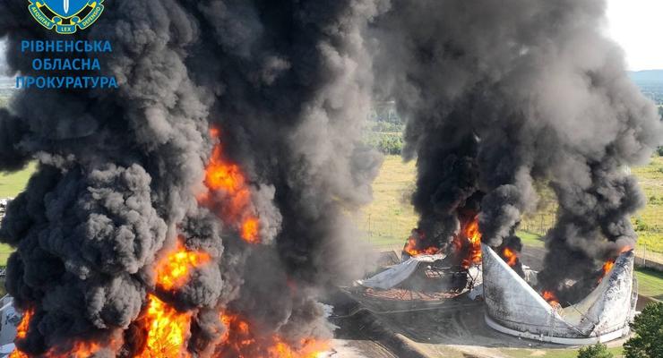 Нічна атака по Рівненщині: з'явилися фото наслідків обстрілу нафтобази