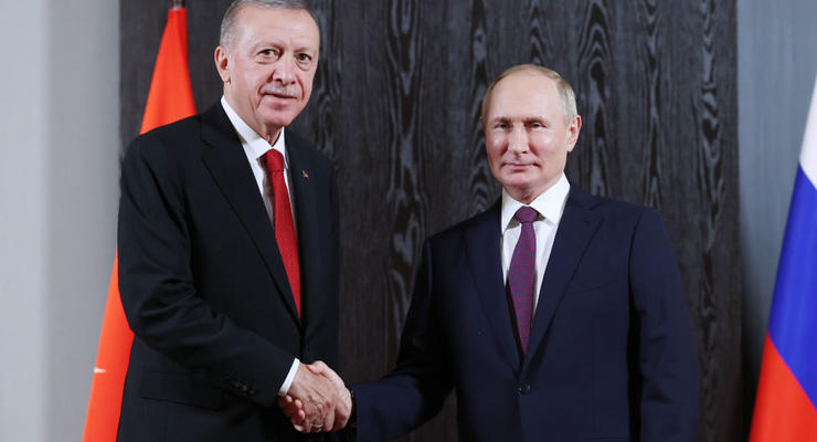 Ердоган приїде до Путіна в Росію, щоб обговорити зернову ініціативу, - Bloomberg
