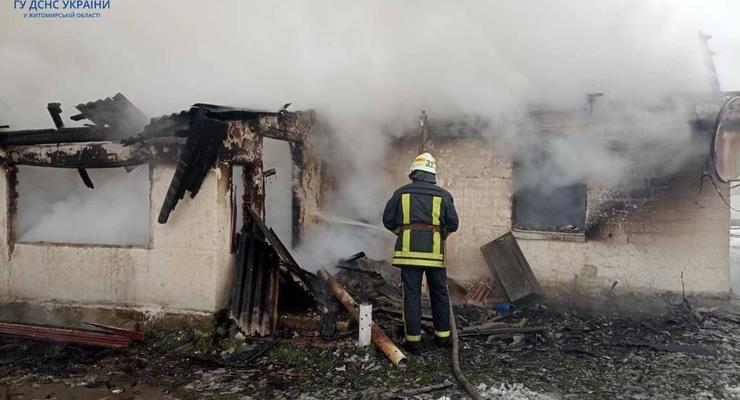 В Житомирской области в результате пожара в доме погибли трое детей