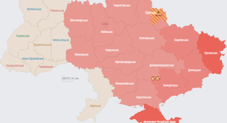 Пол Украины охватила воздушная тревога: угроза баллистики