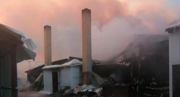 В Челябинской области произошел масштабный пожар на фабрике