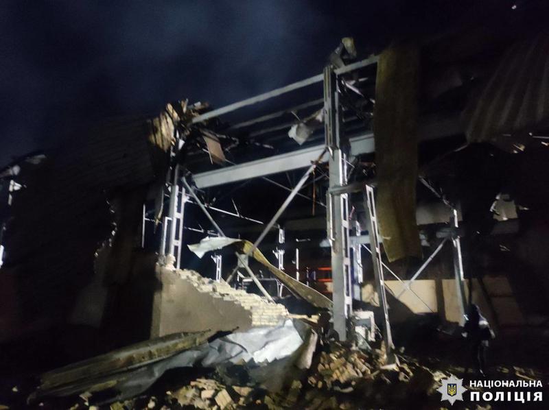 В результате ночной атаки дронов-камикадзе в Киевской области произошел пожар / Telegram