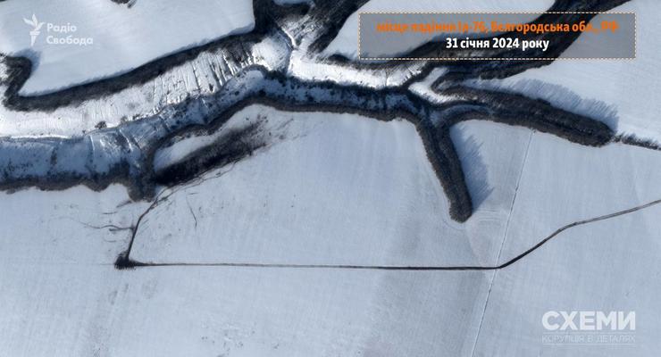 Появились первые спутниковые снимки с месяца падения российского Ил-76