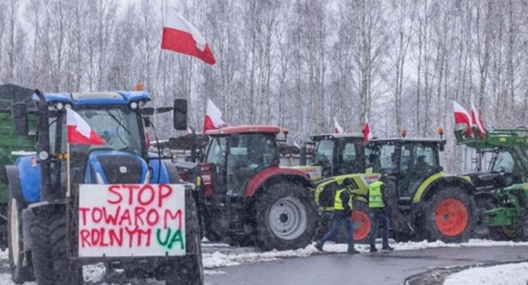 Польские фермеры будут блокировать еще два пункта пропуска с Украиной