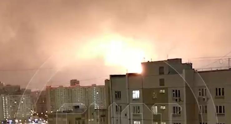 У Москві вночі була пожежа в районі НПЗ "Газпромнефть"