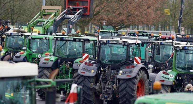 Фермеры стран Европы направляются к границе Украины
