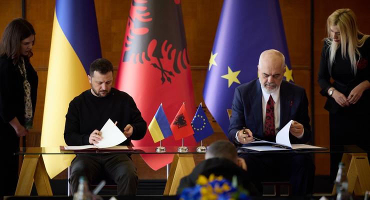 Зеленский подписал с Албанией соглашение о дружбе и сотрудничестве