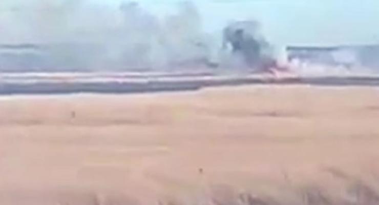 Партизаны показали видео сбитого Су-34